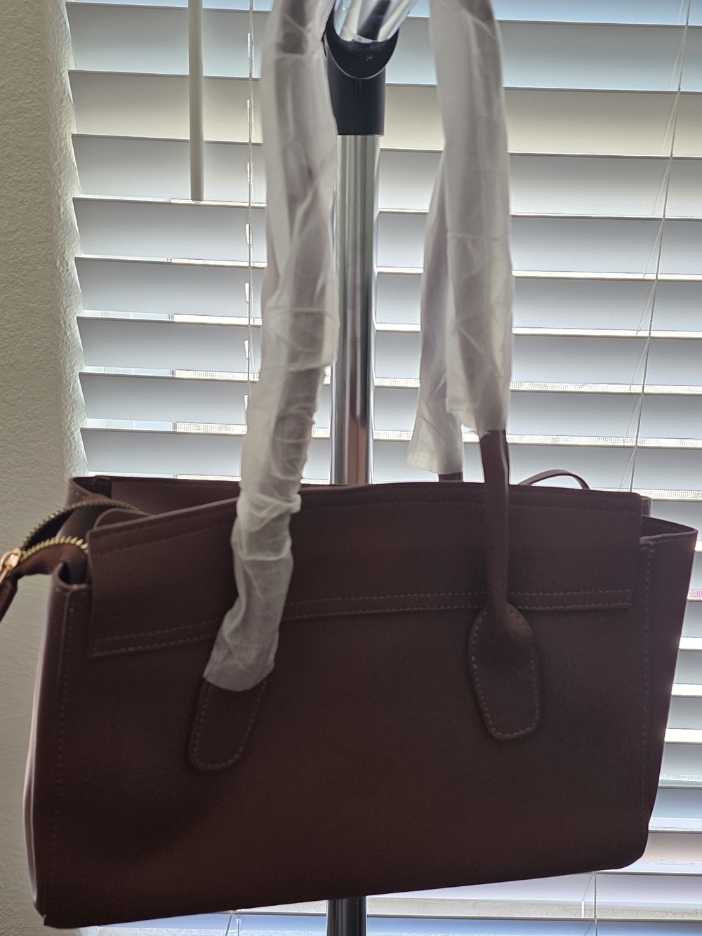 MOTF Brown Leatherette Tote Bag